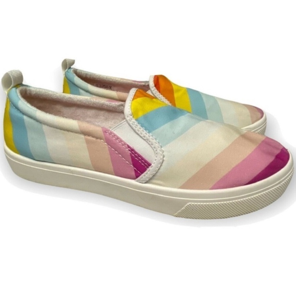 Skechers Poppy-Sunny Daze Sz 7.5 Womens Multicolor Canvas Sneaker 155478…